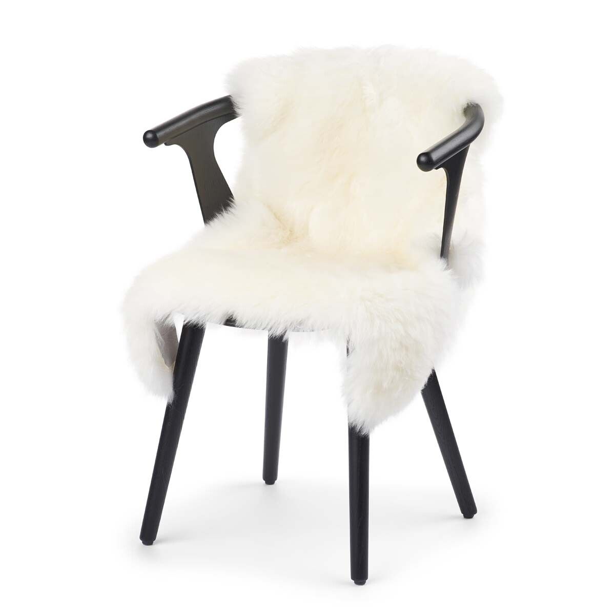 Fårskinn Premium | Lång lugg | 90x60 cm Vit