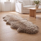 Merino fårskinn | Lång lugg | Nya Zeeland | 170x60 cm Ljusbrun
