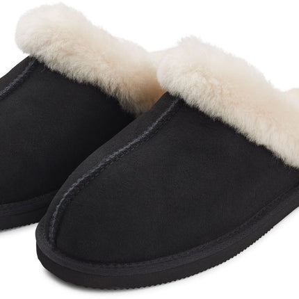 Fårskinnstofflor | Lockigt fårull | Hälkappa