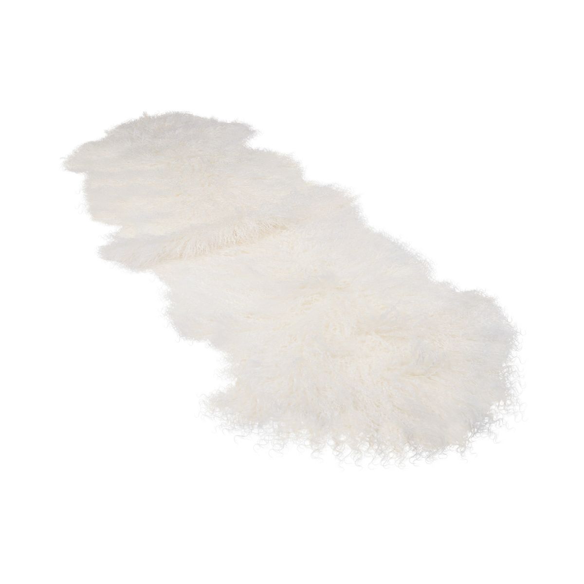 Dubbelt Lammskinn | Tibet | 150x55 cm Vit