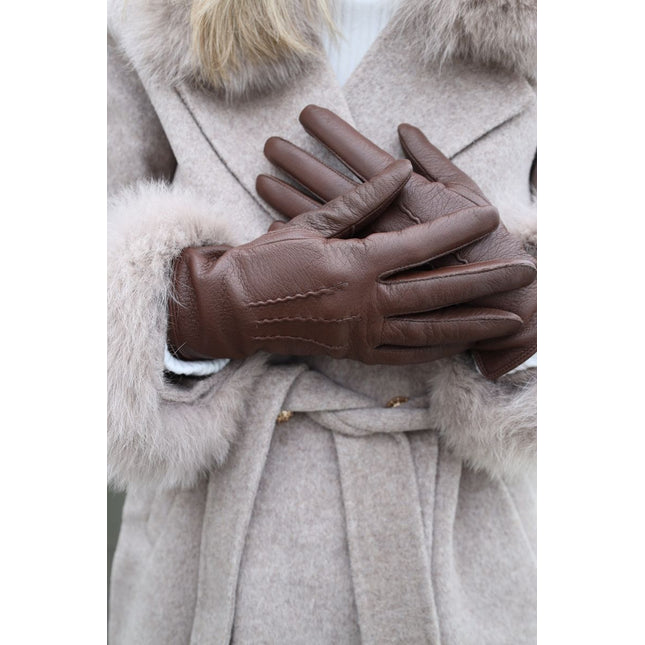 Kate Skinnhandskar | Dam Cognac