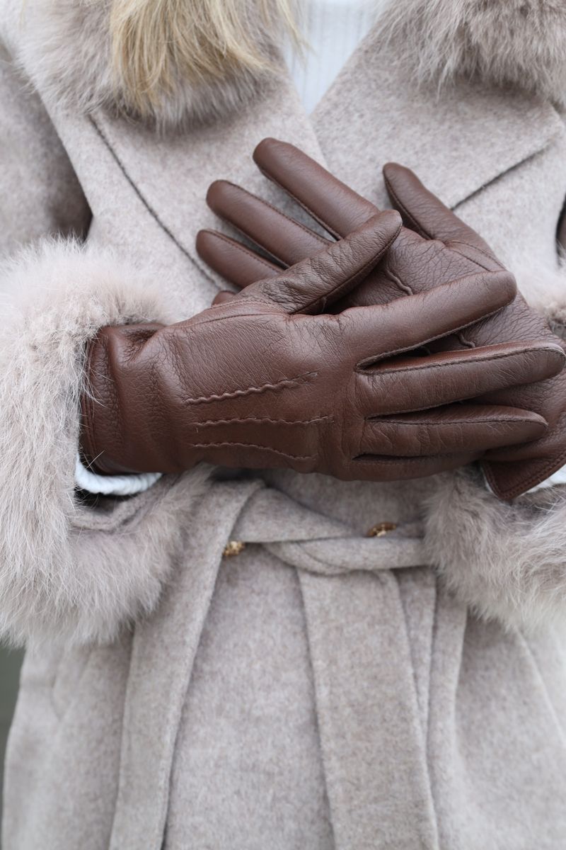 Kate Skinnhandskar | Dam Cognac