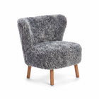 Emil Lounge Chair | Kort lugg Ljusgrå 