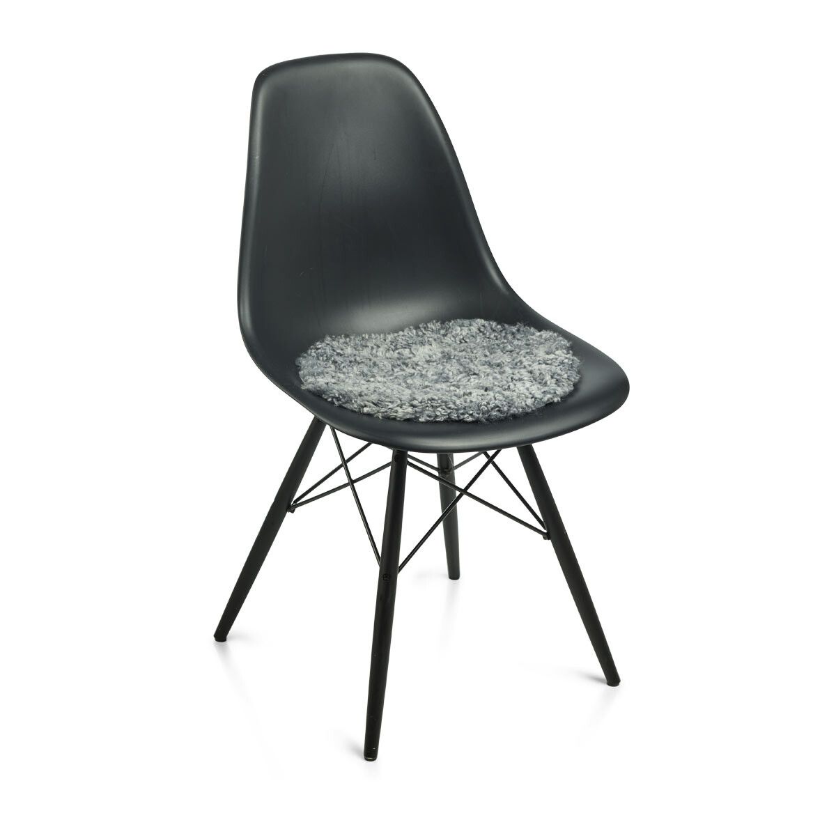 Stolsdyna | Fårskinn | Kort lugg | D38 cm