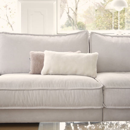 Fårskinnskudde | Mockasin | Dubbelsidig | 28x56 cm Kastanj