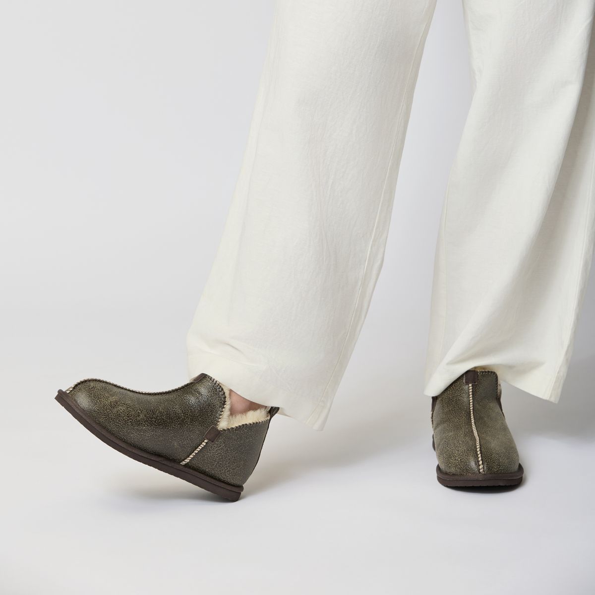 Boots | Unisex | Mocka | Fårskinn Kastanj