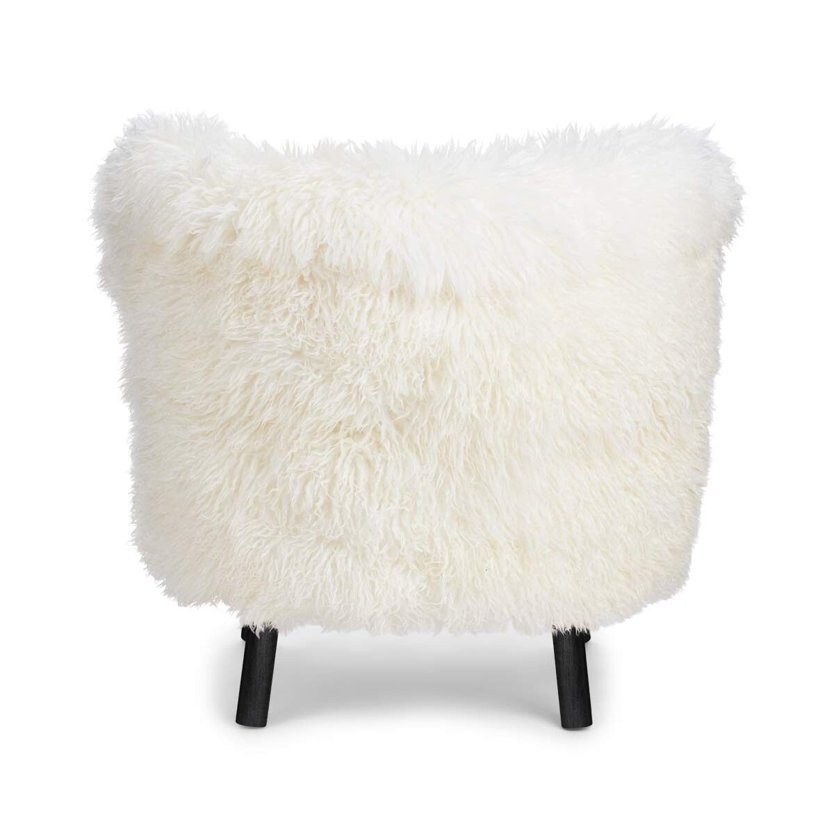 Emil Lounge Chair | Lång lugg Vit