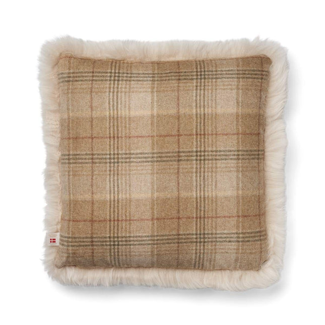 Checked Collection | Ullkudde | Lång lugg | 52x52 cm