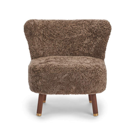 Emil Lounge Chair | Kort lugg Ljusbrun