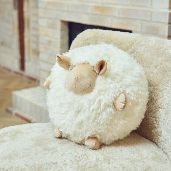 Cute Sheep | Kort lugg | Nya Zeeland | D28 cm Beige / Vit
