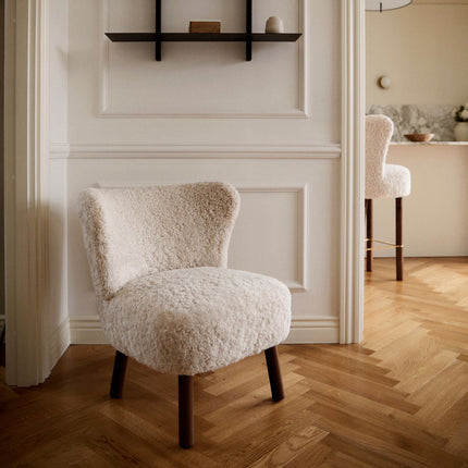 Emily Lounge Chair | Kort lugg Koksgrå