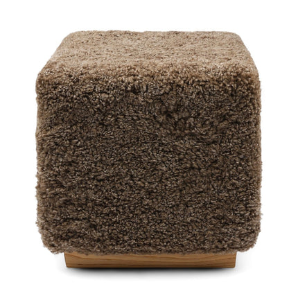 Fotpall/Sittpuff Benjamin | Polstrad Ljusbrun