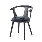 Stolsdyna | Fårskinn | Lång lugg | D38 cm Navy