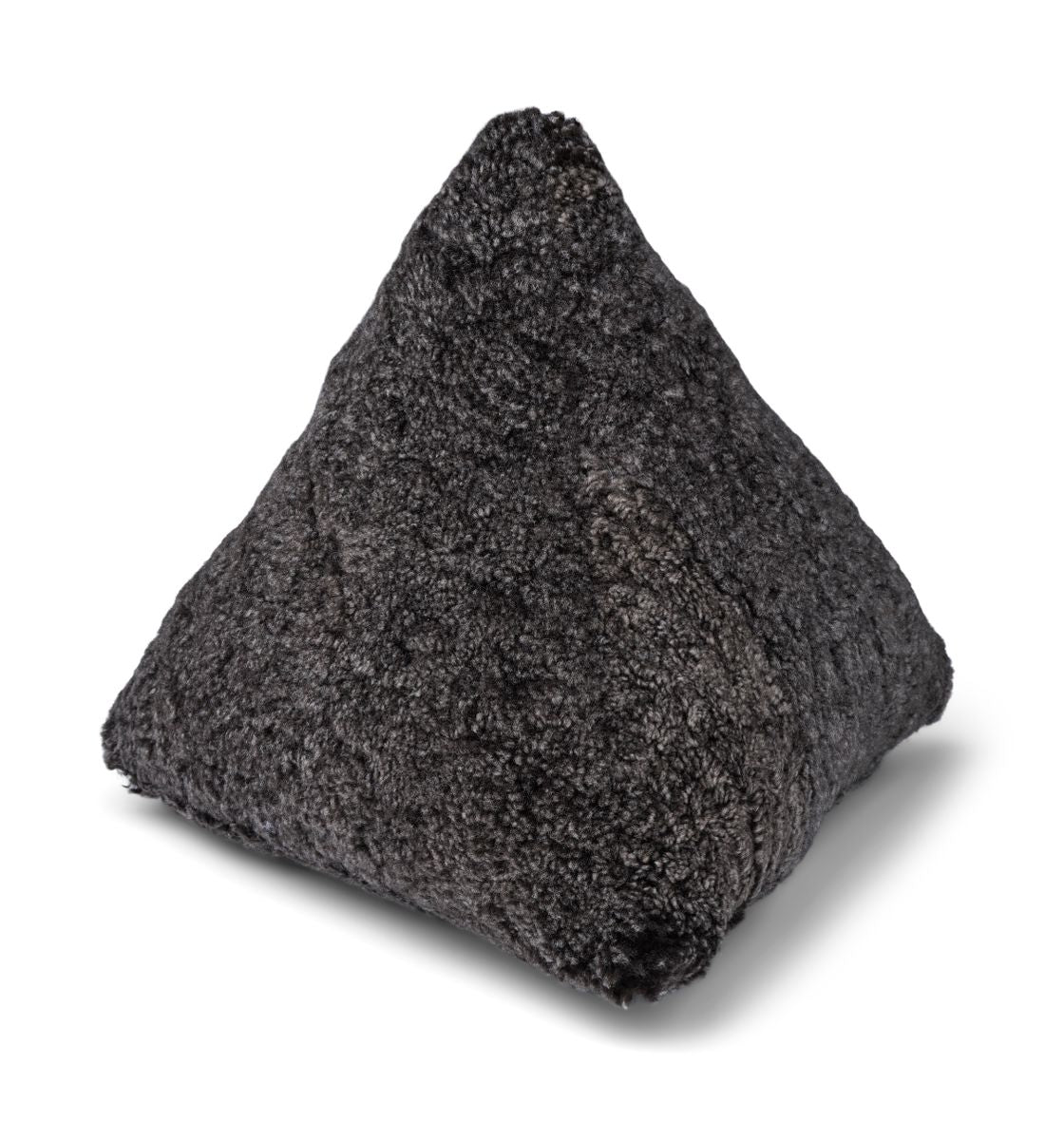 Fårskinnskudde Hematite | Kort lugg | 35x35x35 cm Koksgrå