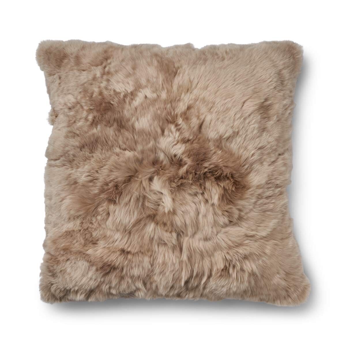 Maxi Float kudde | Alpackaull | 90x90 cm Ljusbrun