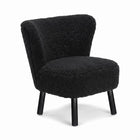 Emily Lounge Chair | Kort lugg Svart