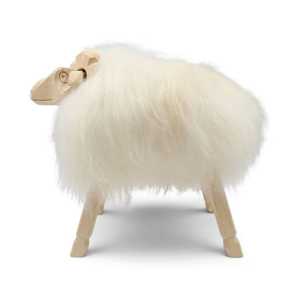 Alpin Fårskulptur Naturvit