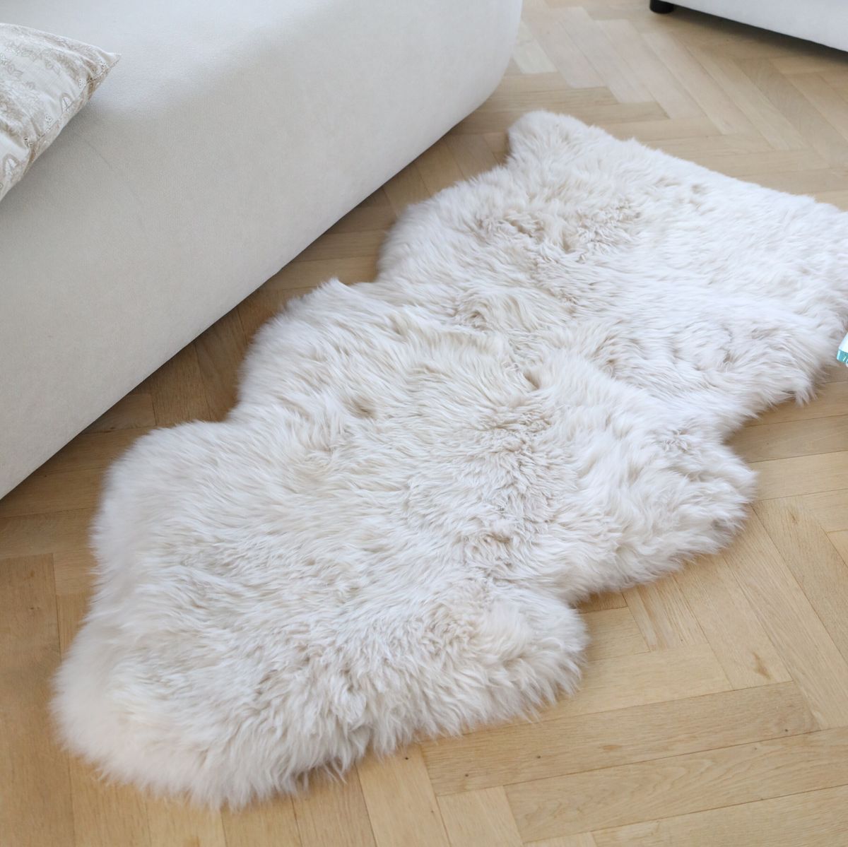 Fårskinn Premium | Lång lugg | 100x60 cm Mörk Lila