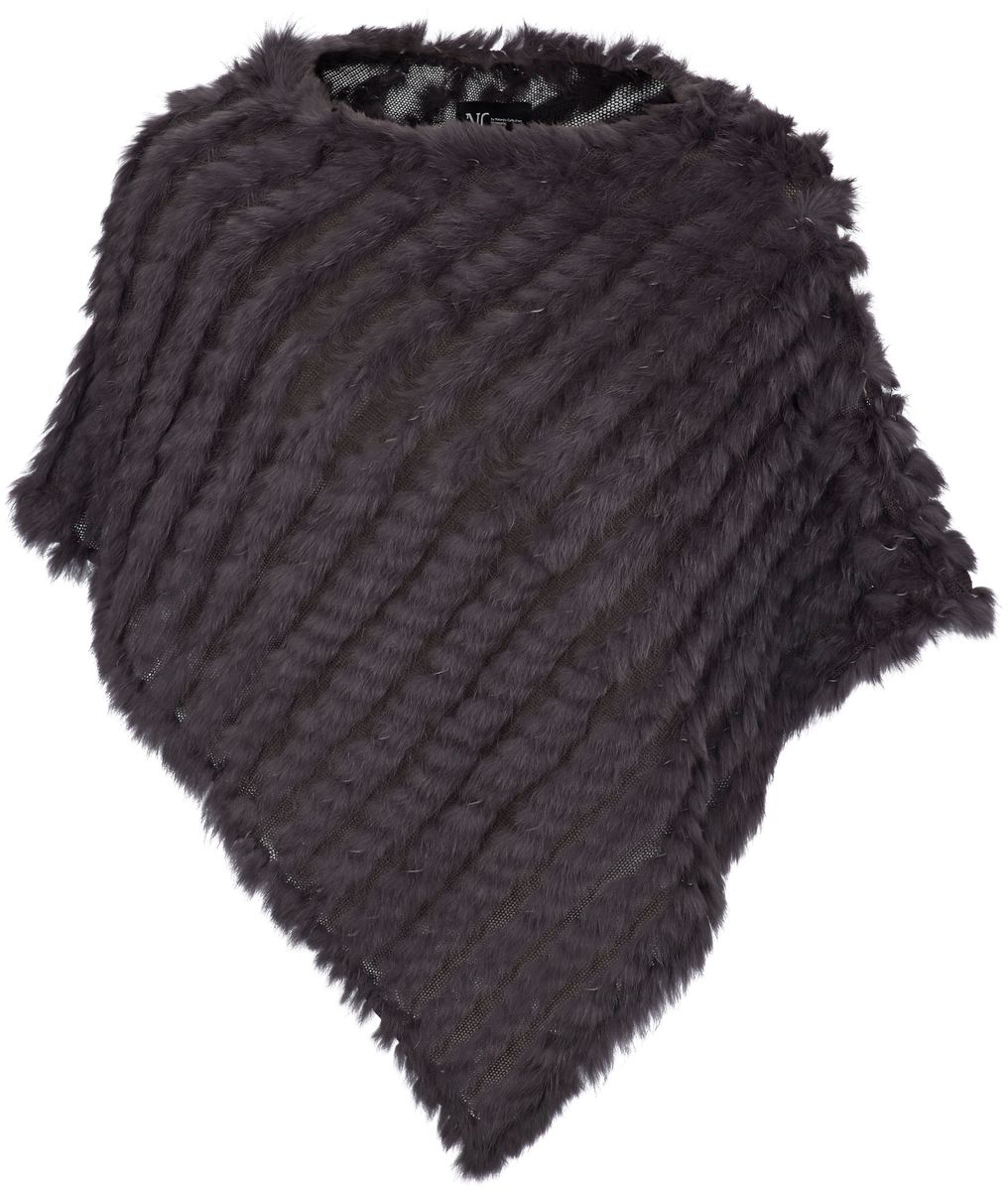 Molly poncho Mörk Grå
