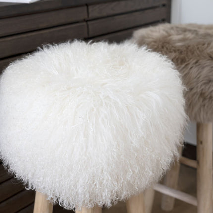 Stolsöverdrag | Lockig | Tibet Gyllene Vit