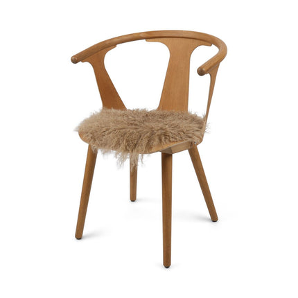 Stolsdyna | Lockig | Tibet | D34 cm Sand 