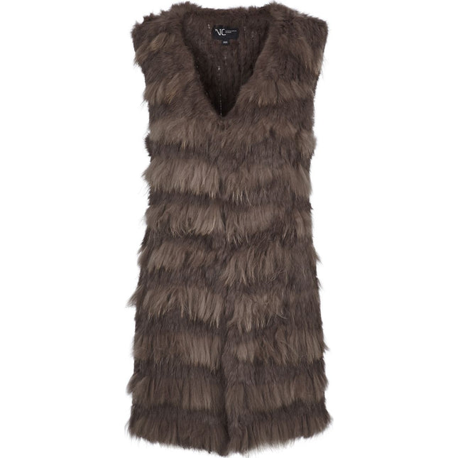 Vigga Väst | Kaninpäls | Tvättbjörnspäls