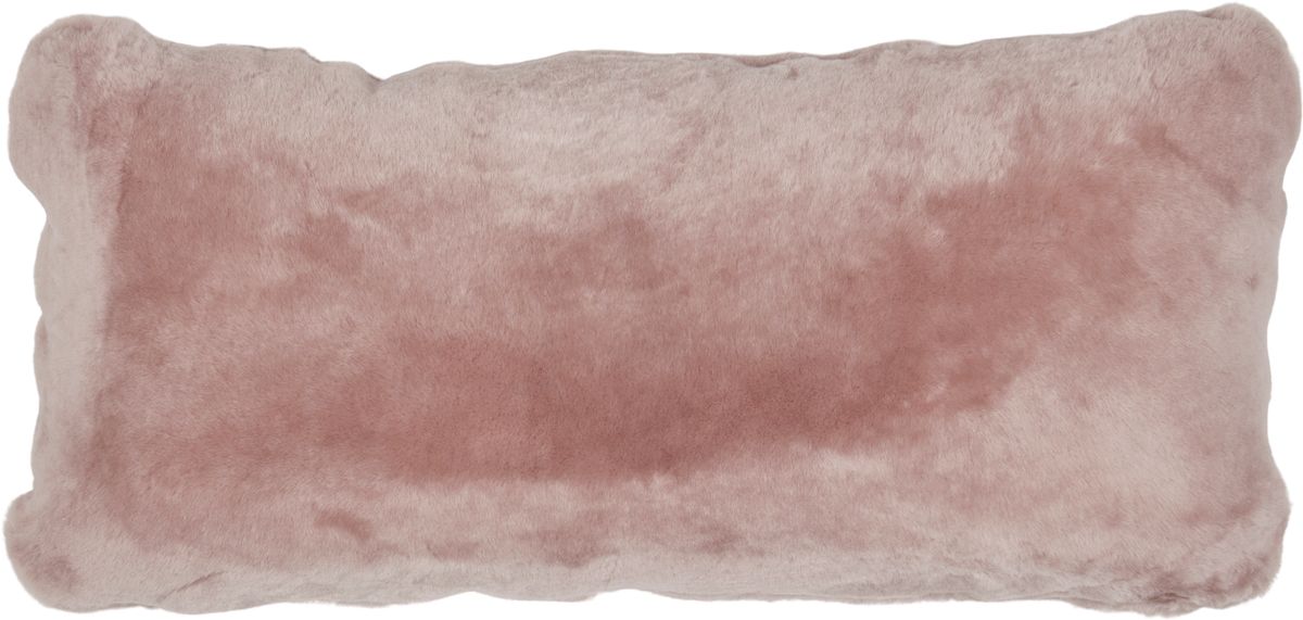 Fårskinnskudde | Mockasin | Dubbelsidig | 28x56 cm Ljus Lila