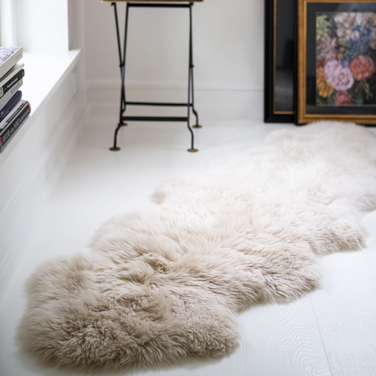 Merino fårskinn | Lång lugg | Nya Zeeland | 170x60 cm Beige