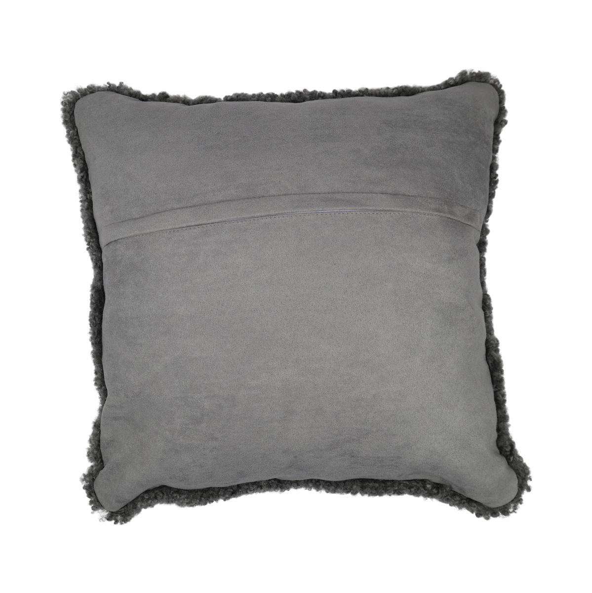 Fårskinnskudde | Kort lugg | Nya Zeeland | 40x40 cm Skandinavien Ljusgrå