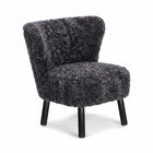 Emily Lounge Chair | Kort lugg Koksgrå