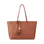 Audrey shopper Brunt läder