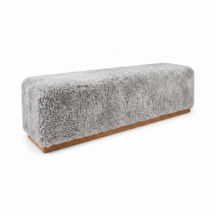 Benjamin Bänk | Kort lugg | 160x44x52 cm Ljusgrå 