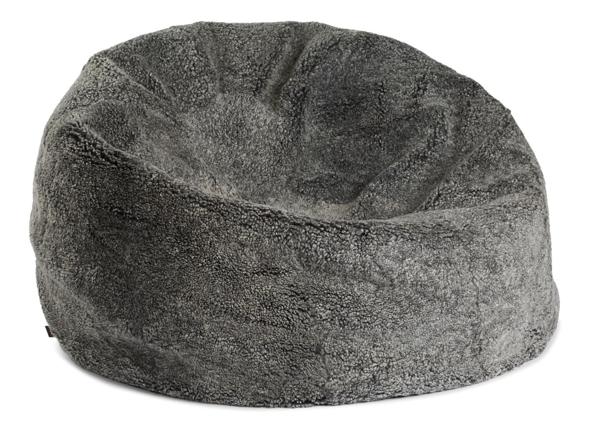 Saccosäck | Fårskinn | Kort lugg | 73x74 cm | 92x93 cm Grå