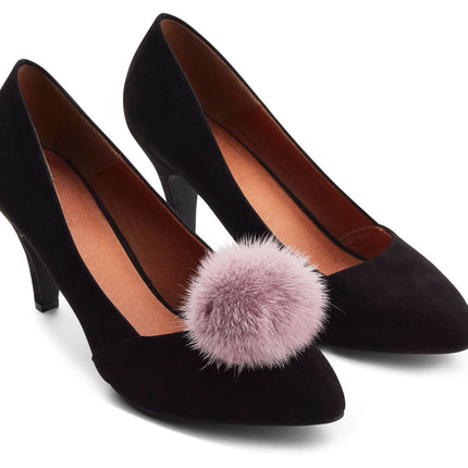 Shoes Pom Pom Clip | Mink | 5 cm (2 pcs. set)