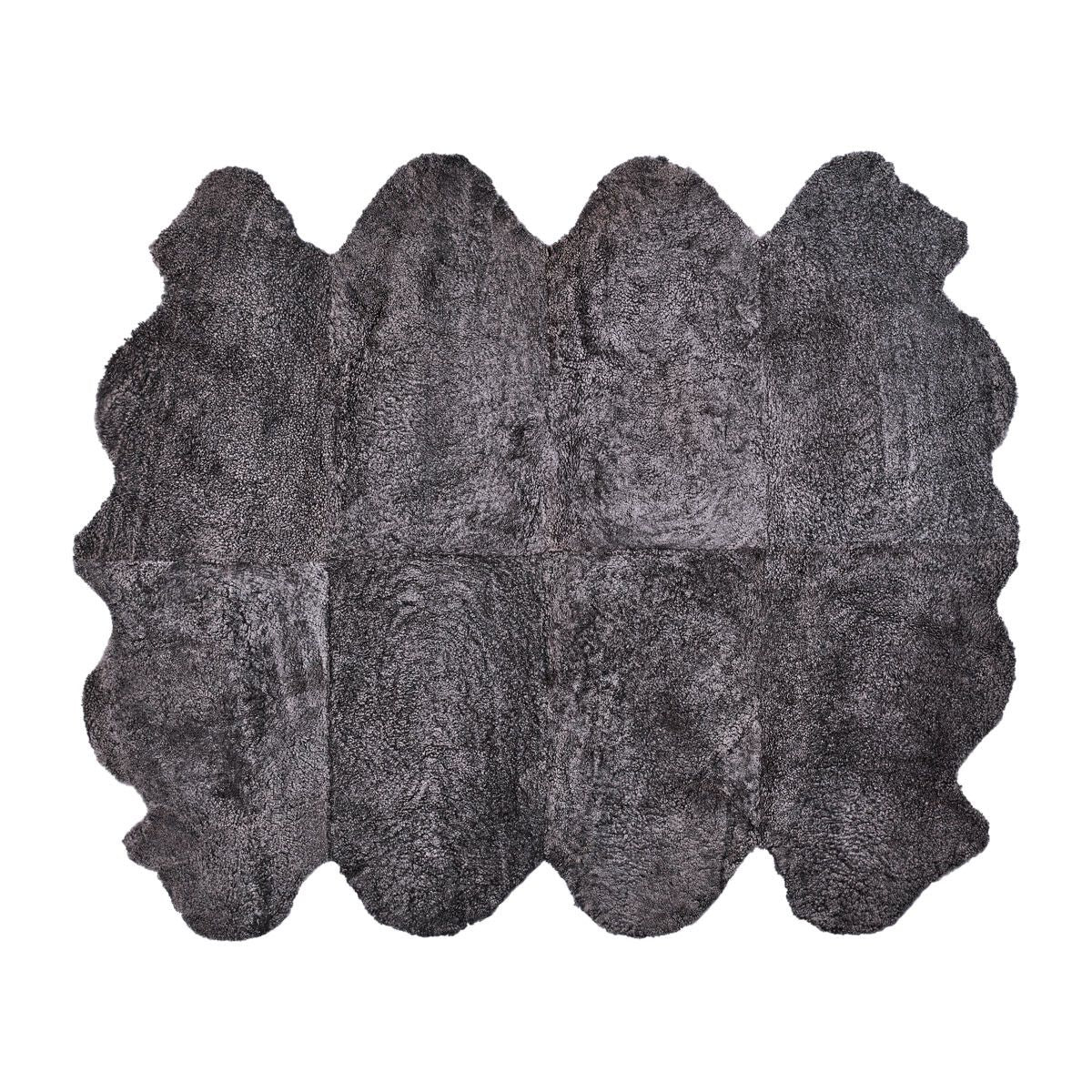 Fårskinn Premium | Kort lugg | 180x214 cm Koksgrå