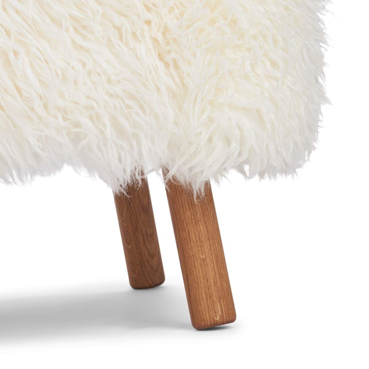 Emil Lounge Chair | Lång lugg Vit