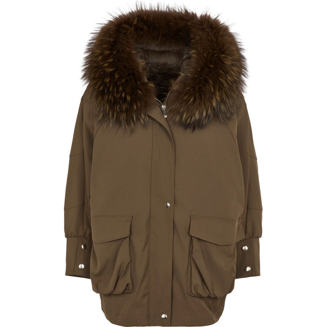 Augusta Parkas | Tvättbjörns- och kaninpäls