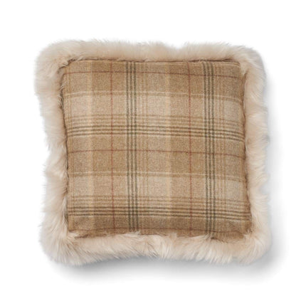 Wool Cushion | Doublesided | LW trim | 52x52 cm Sand-Beige/Pärla