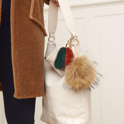 Isabell dubbel nyckelring Orange Röd / Rosa