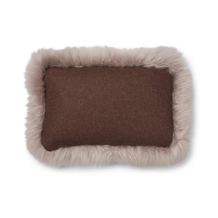 Wool Cushion | LW trim  | 34x52 cm Brun/Dove