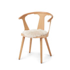 Stolsdyna | Lång lugg | Nya Zeeland | D34 cm Beige