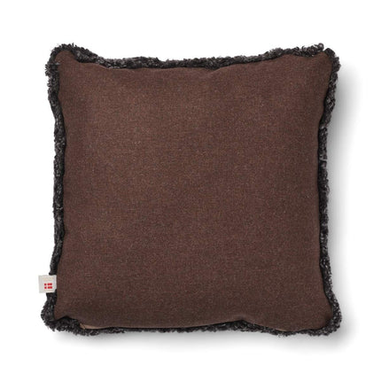 Short-Wool Sheepskin Cushion | 52x52 cm Brun/Cappuccino