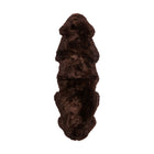 Merino Fårskinn | Lång lugg | 160x60 cm Choklad
