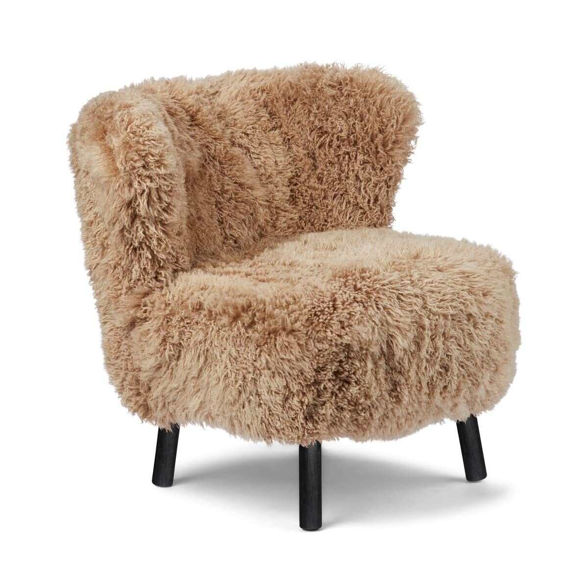 Emil Lounge Chair | Lång lugg Honung
