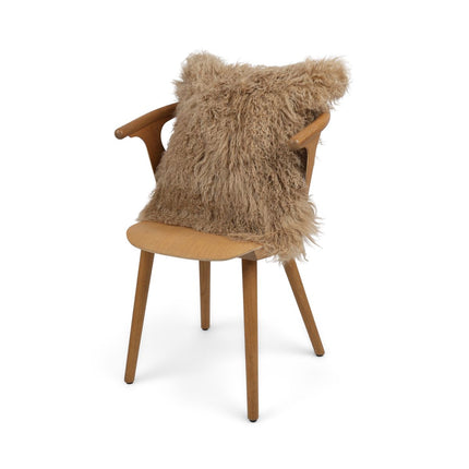 Fårskinsskudde | Lockig | Tibet | 50x50 cm Sand 