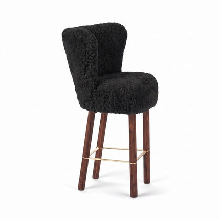 Emilia Barstol | Kort lugg | 57x47x106 cm Svart