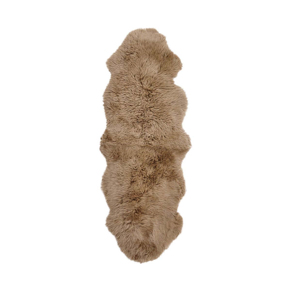 Fårskinn Premium | Lång lugg | 180x60 cm Ljusbrun