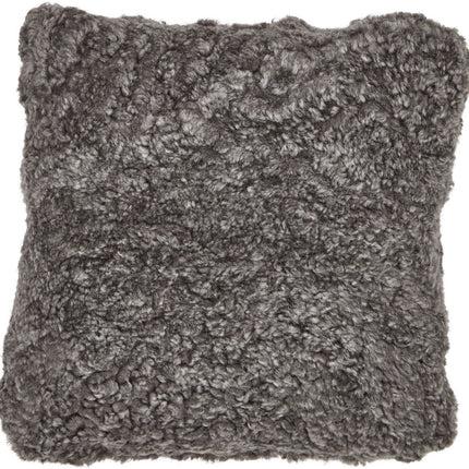 Fårskinnskudde | Kort lugg | Nya Zeeland | Dubbelsidig | 40x40 cm  Grå