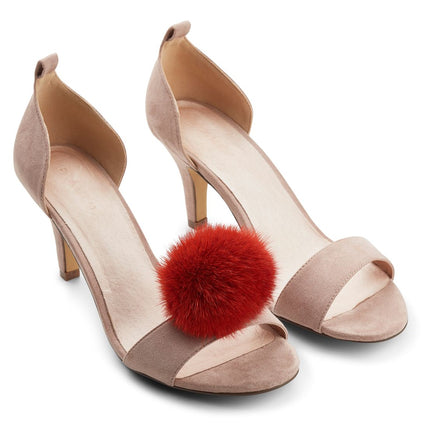 Shoes Pom Pom Clip | Mink | 5 cm (2 pcs. set) Höstmarmor