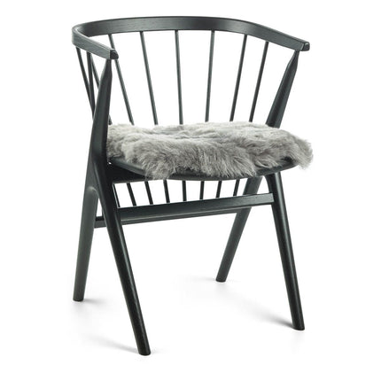 Stolsdyna | Kort lugg | Island | 40x40 cm Grå